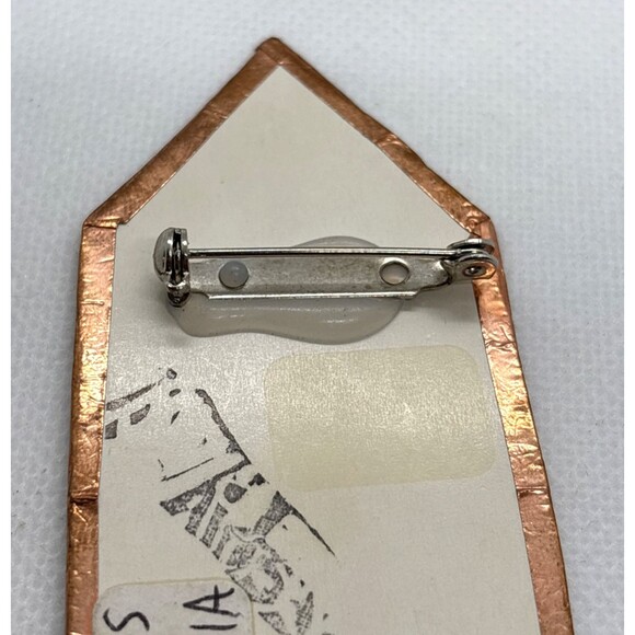 Vintage Louis Recchia Denver Artist Signed Whimsical‎ Handmade Pin Brooch Funky - Picture 6 of 9